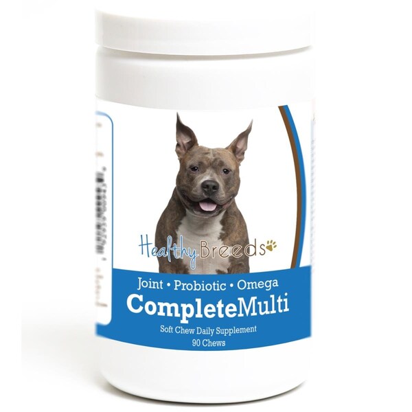 Healthy Breeds American Staffordshire Terrier all in one Multivitamin Soft Chew - 90 Count HE126845 - main